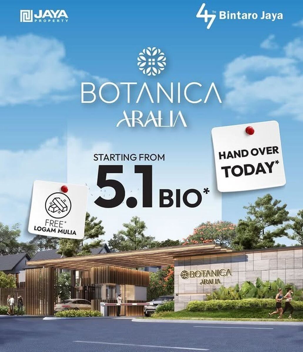 Botanica Aralia Bintaro - Cluster Hijau Asri