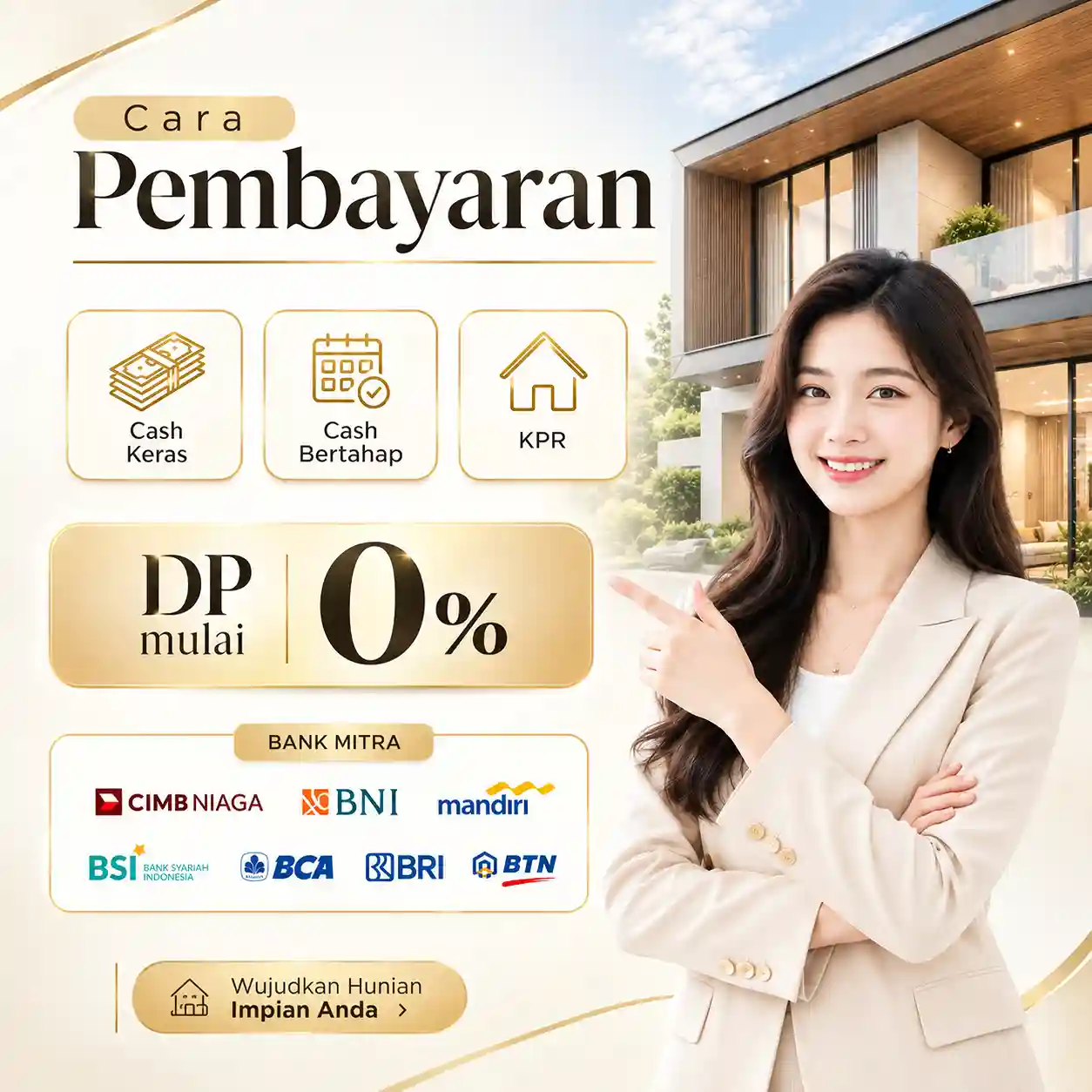 Cara Pembayaran - DP mulai 0% dengan bank mitra