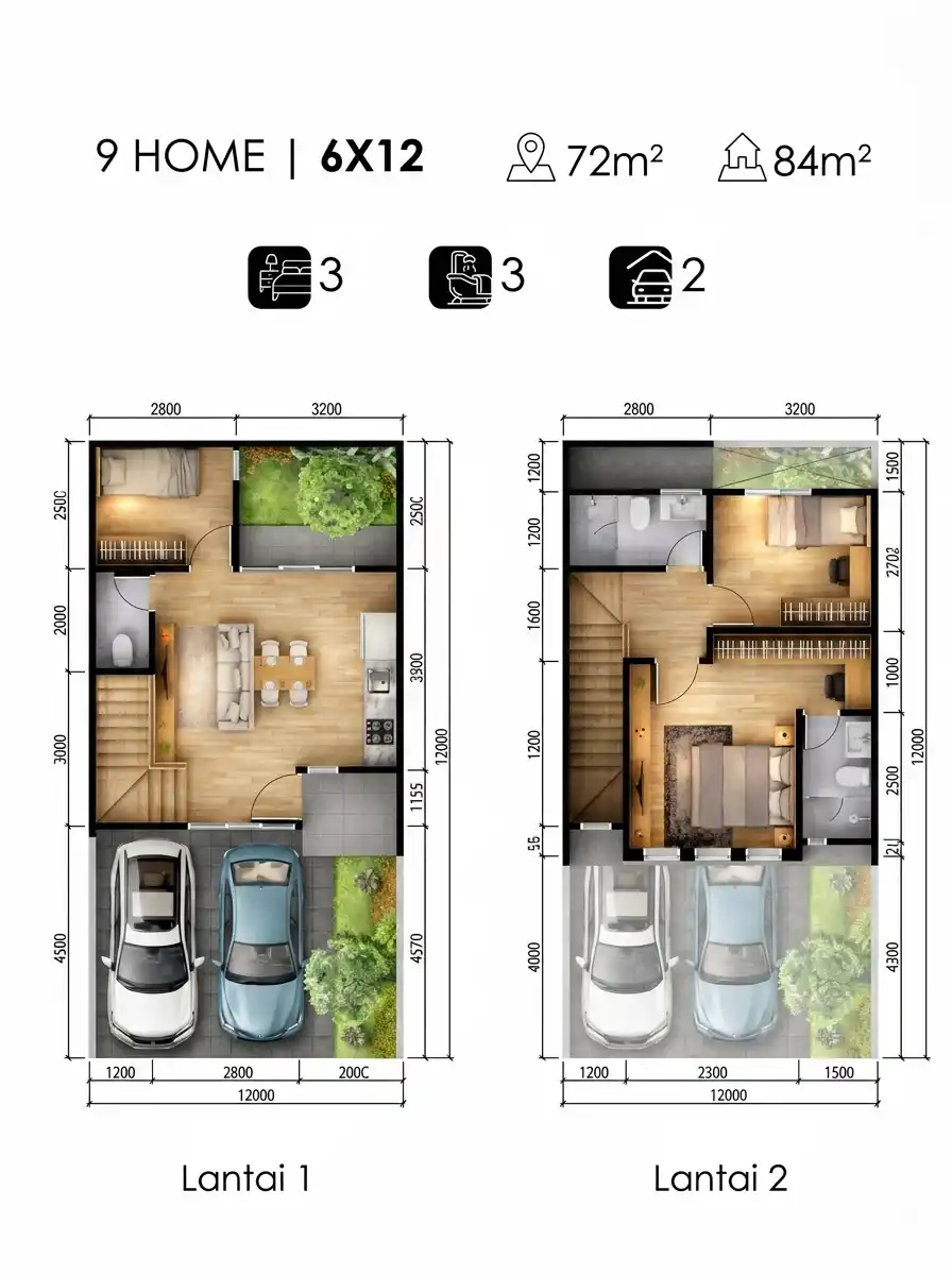 9 Home Bintaro 6x12