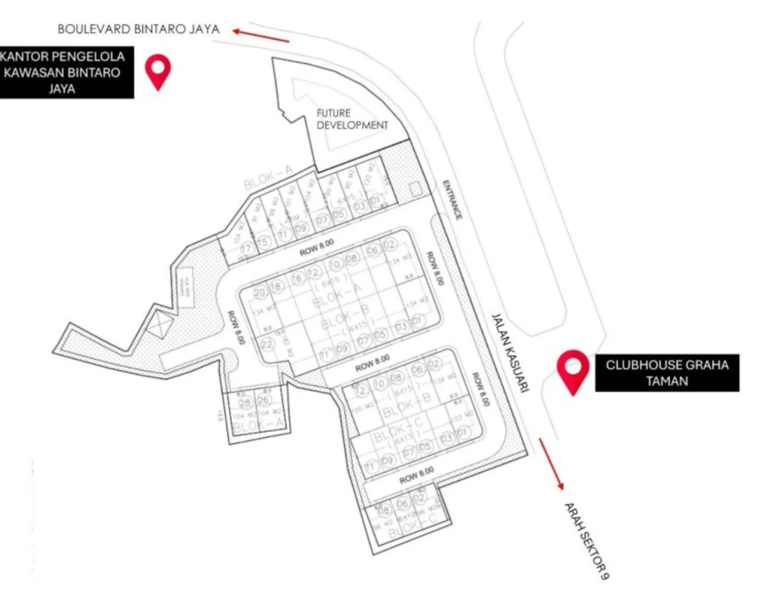 Siteplan Nine Home Bintaro